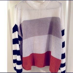 Striped sweater size medium